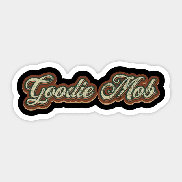 Goodie Mob Vintage Text Sticker by Skeletownn